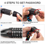 Cycle Peak INBIKE 5 Digit Password Bike Chain Lock, view 6