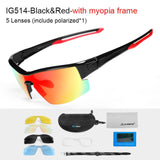 Cycle Peak INBIKE Polarized Cycling Glasses with 5 Lenses, view 2