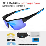 Cycle Peak INBIKE Polarized Cycling Glasses with 5 Lenses, view 3