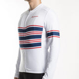Cycle Peak Elite White Thermal Fleece Jersey, view 3