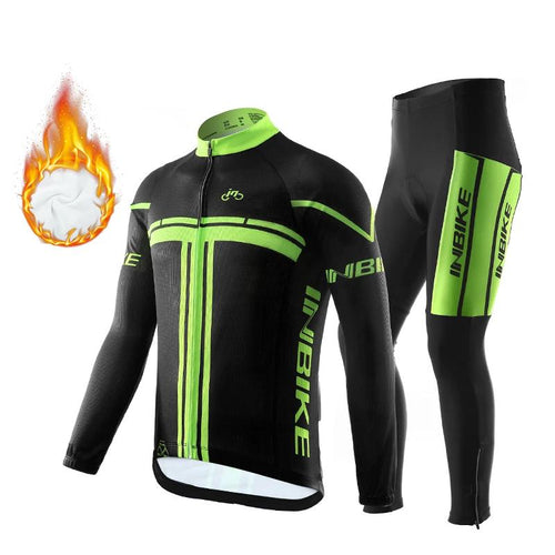 Cycle Peak INBIKE Winter Thermal Fleece Cycling Set