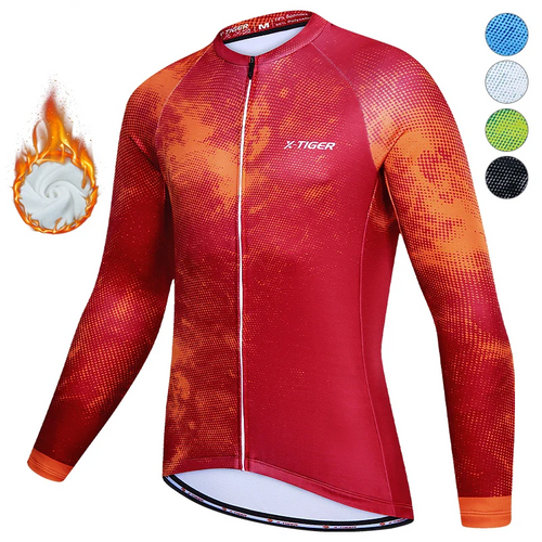 Cycle Peak Mist Thermal Fleece Jersey