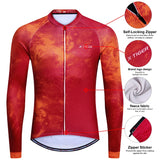 Cycle Peak Mist Thermal Fleece Jersey, view 2
