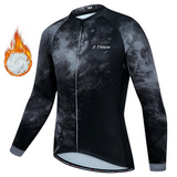 Cycle Peak Mist Thermal Fleece Jersey, view 4