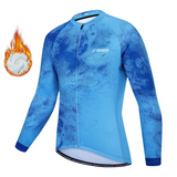 Cycle Peak Mist Thermal Fleece Jersey, view 5
