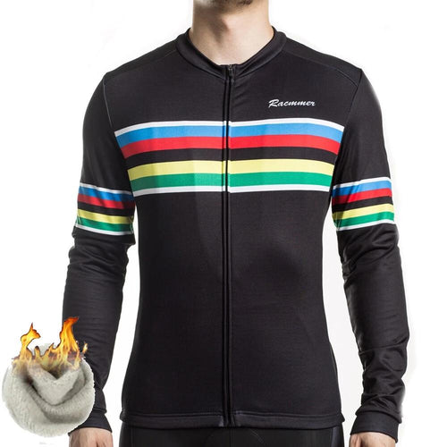 Cycle Peak Nova Black Thermal Fleece Jersey