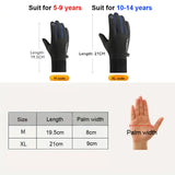 Cycle Peak Pingu Kids Winter Cycling Gloves, view 2