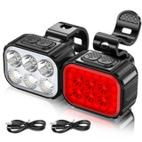 Cycle Peak Q6 LED Bicycle Front Rear Lights, view 3