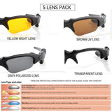 Cycle Peak Bluetooth 5.0 Cycling Glasses With 5 Lenses, view 3