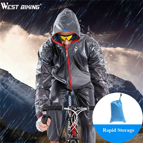 Cycle Peak WEST BIKING Cycling Raincoat Pants Coat Set