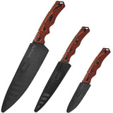 DFACKTO 3 Piece Essential Chef Knife Set // Orange, view 2