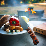 DFACKTO 3 Piece Essential Chef Knife Set // Orange, view 4