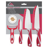 DFACKTO 4-Piece Kitchen Knife Set with Vegetable Peeler without Block, view 2