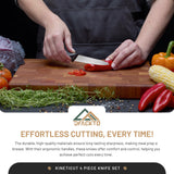 DFACKTO 4-Piece Paring Knife Set with Kitchen Peeler, view 5