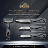 DFACKTO 4-Piece Paring Knife Set with Kitchen Peeler, view 6