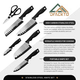 DFACKTO 6-Piece Kitchen Knife Set with Scissors, view 6