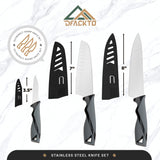 DFACKTO 7-Piece Kitchen Knife Set with Vegetable Peeler without Block, view 4