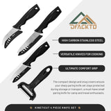 DFACKTO 7-Piece Paring Knife Set with Kitchen Peeler, view 4