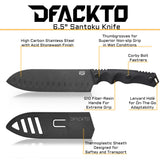 DFACKTO 6.5" Santoku Knife, view 4