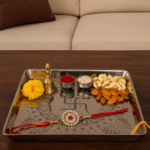 Dista ALCU Pooja Thali for Diwali & Navratri (Silver)
