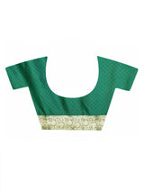 Dista Elora Green Banarasi Pure Silk Woven Designer Saree For Women, view 5