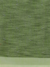 Dista Elora Green Soft Linen Butti Printed Bhagalpuri Office & Workplace Attire Saree, view 5