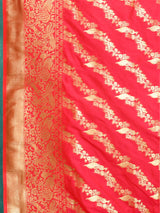 Dista Elora Pink Silk Pure Banarasi Woven Designer Saree For Women, view 5