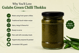 Dista Gulabs Green Chilli Thokku Pickle, view 6