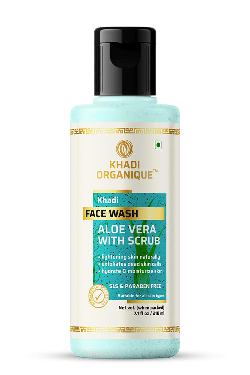 Dista Khadi Organique Aloe Vera Face Wash with Scrub