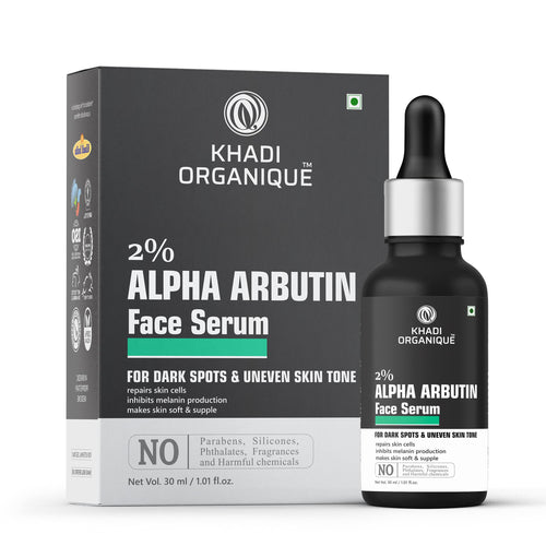 Dista Khadi Organique Alpha Arbutin 2% + Hyaluronic Acid 1% Face Serum