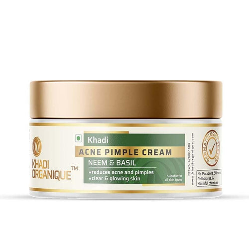 Dista Khadi Organique Anti-Acne Pimple Cream with Neem & Basil