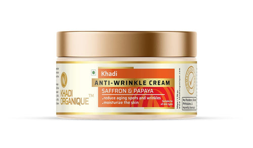 Dista Khadi Organique Anti-Wrinkle Cream with Saffron & Papaya
