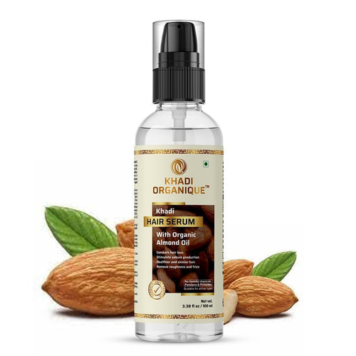 Dista Khadi Organique Hair Serum with Almond Oil for Hair Growth & Shine