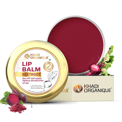 Dista Khadi Organique Herbal Beetroot Lip Balm for Dry & Chapped Lips