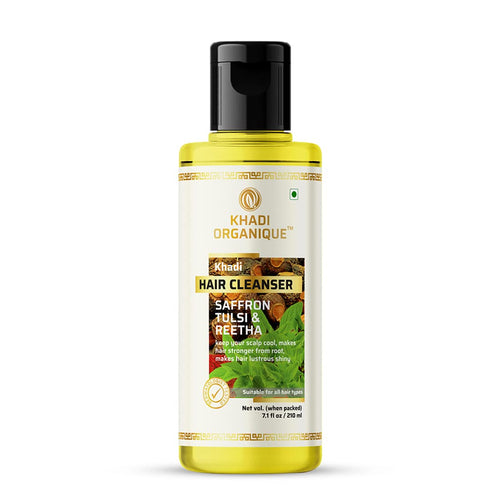 Dista Khadi Organique Herbal Natural Saffron Tulsi & Reetha Hair Shampoo