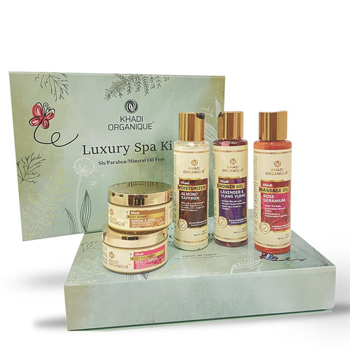 Dista Khadi Organique Luxury Spa Kit with Shower Gel & Moisturizer