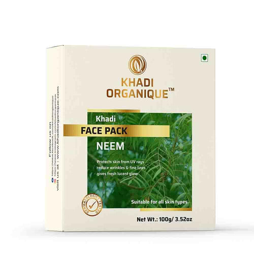 Dista Khadi Organique Neem Face Pack for Pimple-Free Clear Skin