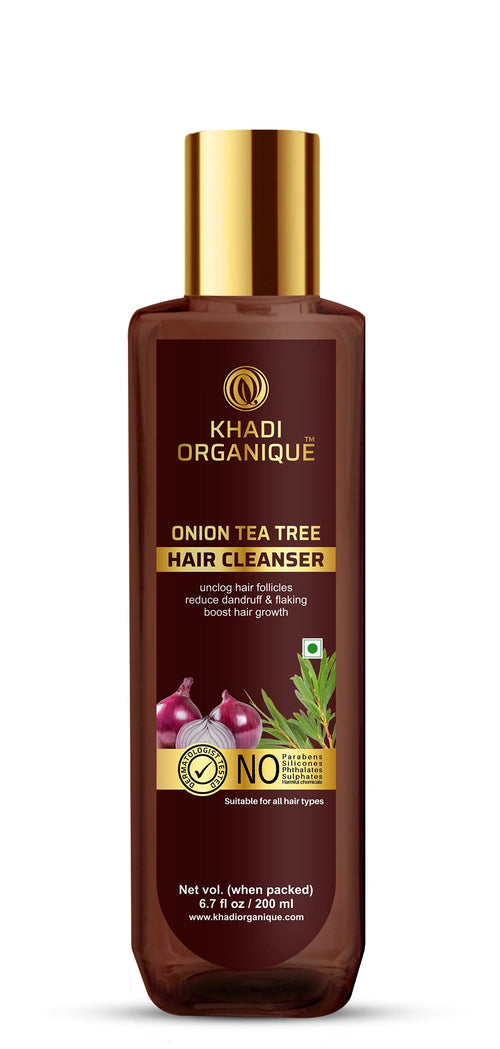 Dista Khadi Organique Onion & Tea Tree Hair Shampoo
