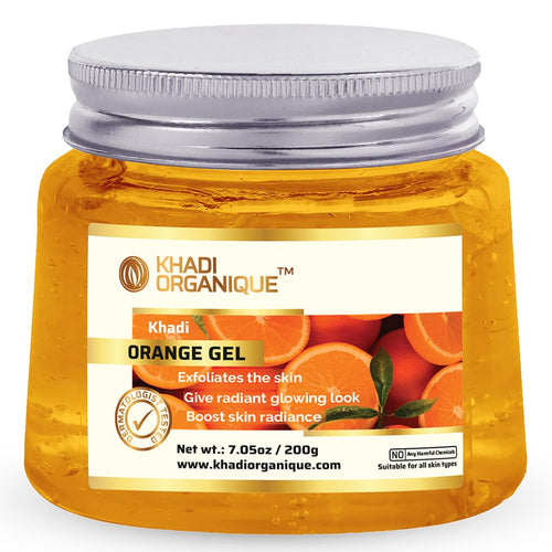 Dista Khadi Organique Orange Gel with Aloe Vera & Orange Peel Extract