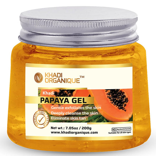 Dista Khadi Organique Papaya Gel with Aloe Vera & Vitamin C