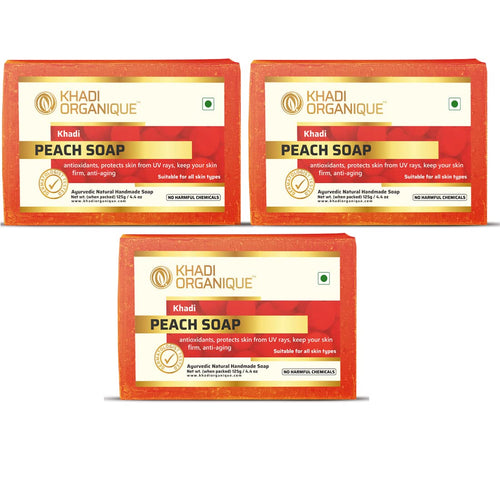 Dista Khadi Organique Peach Soap with Essential Oils