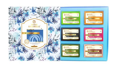 Dista Khadi Organique Pure Handmade & Herbal Soap Collection Gift Combo