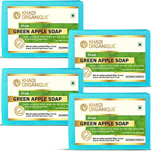 Dista Khadi Organique Pure Natural Herbal & Handmade Green Apple Soap