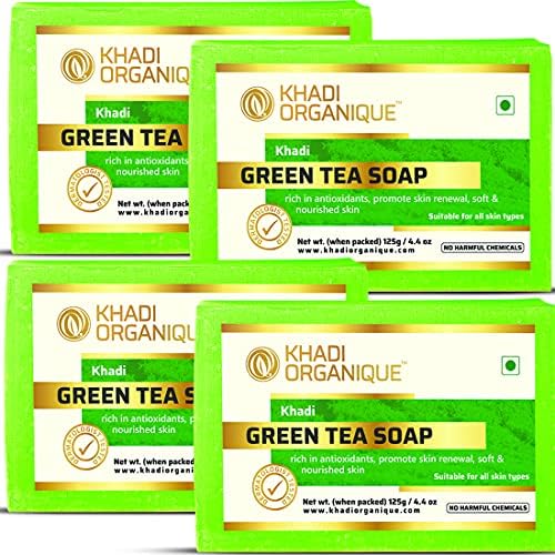 Dista Khadi Organique Pure Natural & Herbal Handmade Green Tea Soap