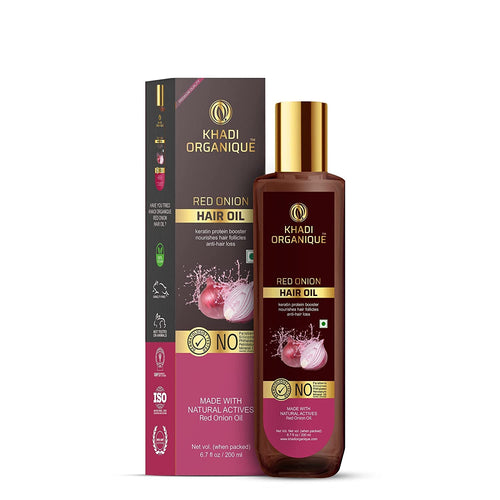 Dista Khadi Organique Red Onion Hair Oil for Hair Growth & Anti Hair Fall