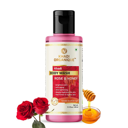 Dista Khadi Organique Rose & Honey Body Wash