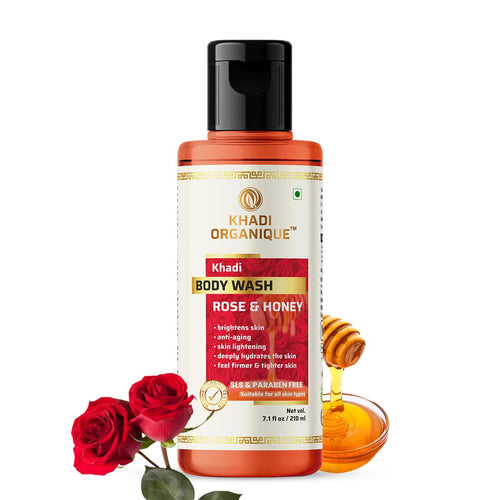 Dista Khadi Organique Rose & Honey Body Wash