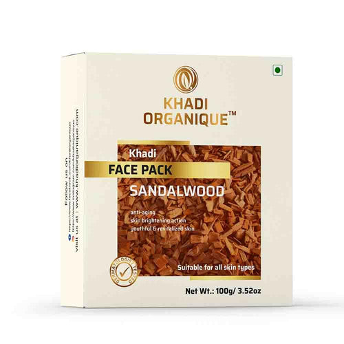 Dista Khadi Organique Sandalwood Face Pack for Instant Glow