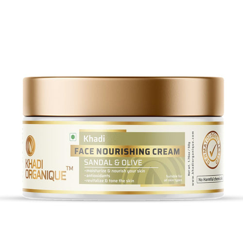 Dista Khadi Organique Sandalwood & Olive Natural Face Moisturizing Cream