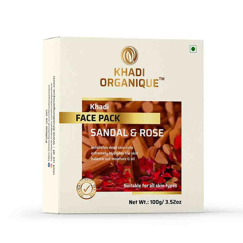 Dista Khadi Organique Sandalwood & Rose Glow Face Pack
